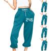 Женские повседневные модные повседневные брюки с принтом, гигиенические брюки, леггинсы с эластичной резинкой на талии и шнурком