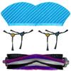 For Fakir Robert For RS 770 Sweeping Robot Vacuum Cleaner 1 Main Brush 2 Mop Cloths 4 Side Brushes Complete Replacement