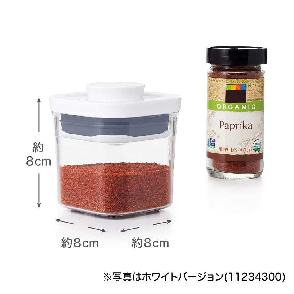 OXO Storage Container OXO Plastic Airtight Stainless Steel Pop Container Mini Square Mini 0.2L