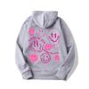 Oversized Womens Hooded Sweatshirt Loose Fit Casual Graphic Letter Print Long Sleeve Top