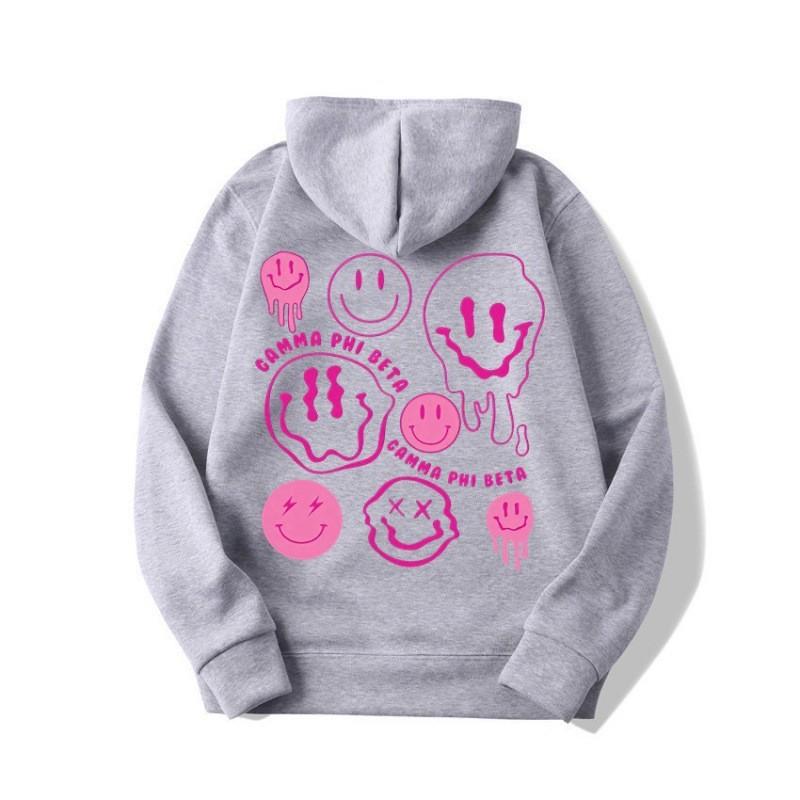 Oversized Womens Hooded Sweatshirt Loose Fit Casual Graphic Letter Print Long Sleeve Top