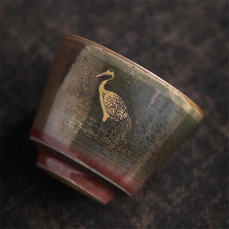 Ручная работа в печи для грубой керамики, смена мастер-чайной чашки, керамическая ручная роспись, кран, чайные чашки, чайный сервиз, посуда для напитков