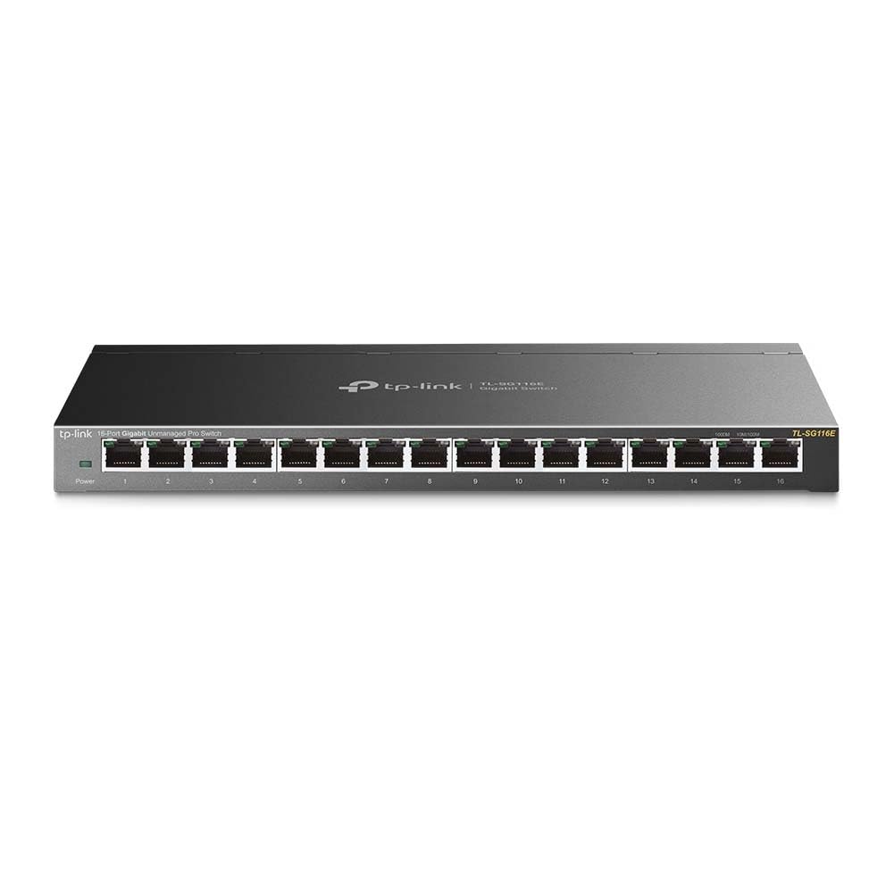 16 Port Hub Management Wall Mount Desktop Gigabit Unmanaged Pro Switching Hub 5 Year Warranty TP-Link 10/100/1000Mbps TL-SG116E