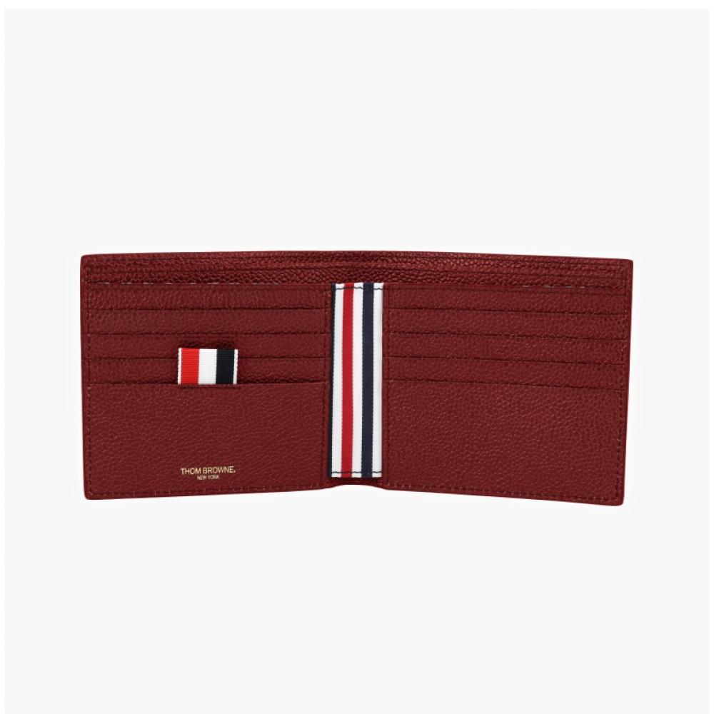 Thom Browne Pebble Grain Three Stripe Wallet Maw023a 00198 614