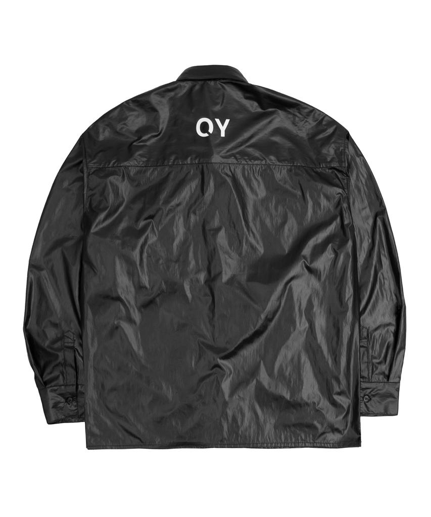 OHY Layered Panel Logo Shirt - Black