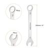 uxcell Combination Spanner, Ratchet Wrench, Thin Spanner Wrench, 18mm, CR-V Steel, Mirror Finish, Rust-Resistant Plating, 15 Open End, 12-Point Socke