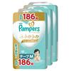 [Tape M Size] Pampers Diapers, the Best for First-time Skin (6~11kg), 186 Sheets (62 Sheets X 3 Packs), Case Item
