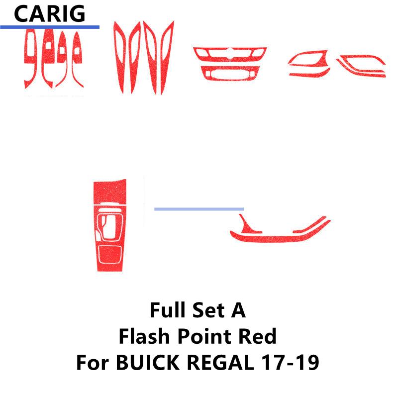 For BUICK REGAL 17-22 Interior Carbon Fiber Pattern Sticker Protective Film Modification Accessories