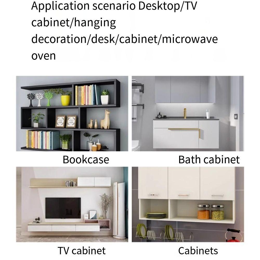 6-18IN Floating Shelf Brackets Heavy Duty Partition Rack Wall Shelf TV Cabinet