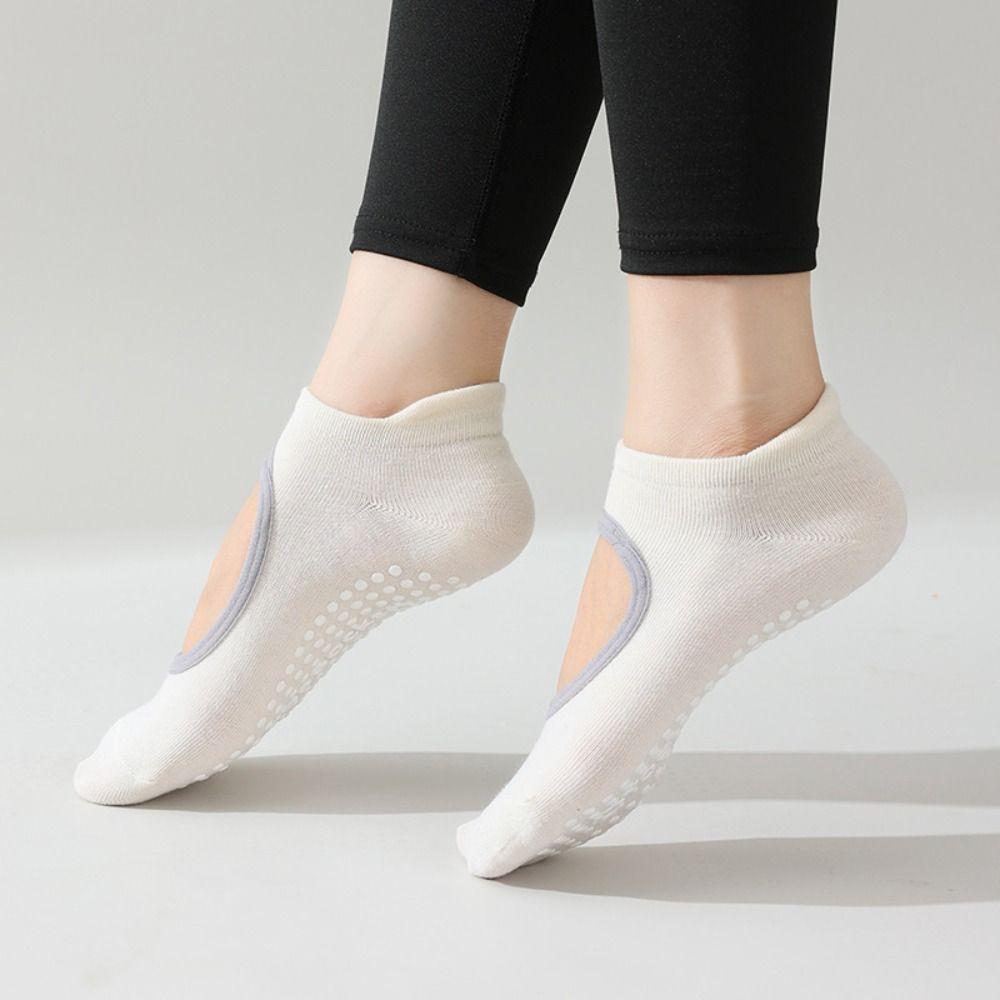 Backless Yoga Socks Breathable Floor Socks Professional Sports Socks  Ladies