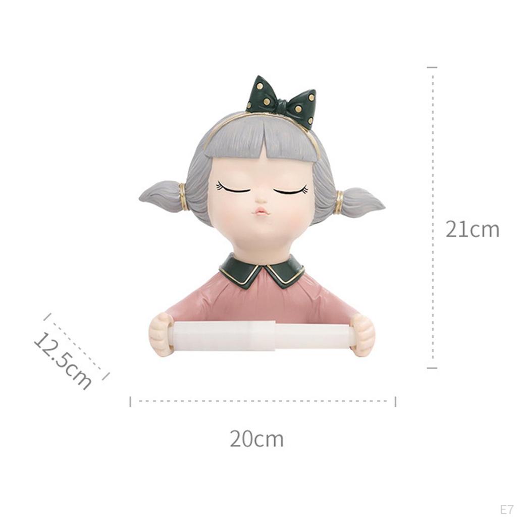 Органайзер для ванной комнаты, держатель рулона салфеток, скульптура из смолы, настенный диспенсер