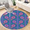 1pc Floral Pattern Chair Carpet for Office Non Slip, Machine Washable Rug for Office, Room Holiday Decor for Christmas, Birthday Polyester