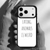 Веганские Друзья Не Еда Чехол для Телефона для iPhone 17 Air 16e 15 14 13 Pro Max Задняя Крышка для 12 11 Pro Coque