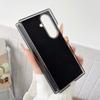 Pebbled Leather Self-rebound Hinge with Thin Magnetic Ring Case For Samsung Z Fold 7 Galaxy Z Fold 6 5 4 Camera protect Cover