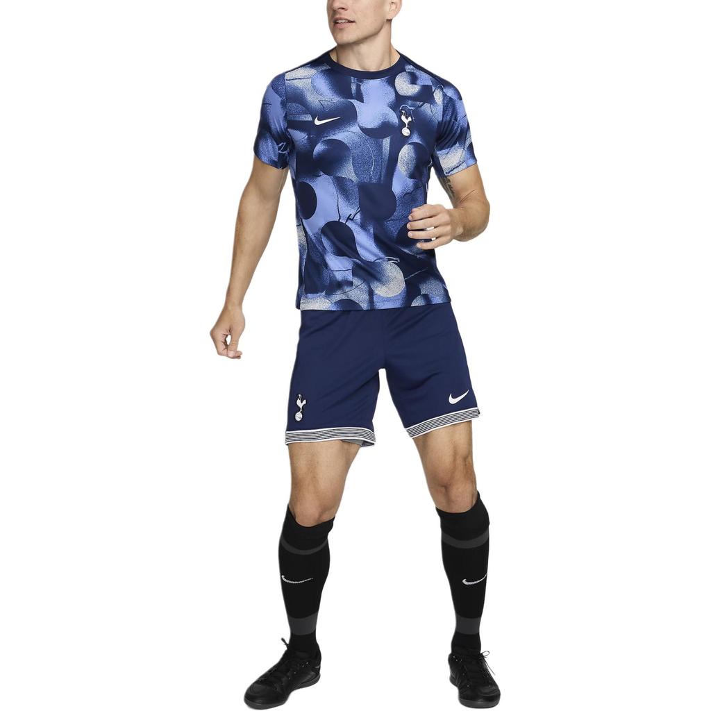 Nike Футболка Tottenham Hotspur Academy Pro с круглым вырезом, облегающая, с принтом по всей поверхности, винтажная, с коротким рукавом, мужские топы FN9664-425