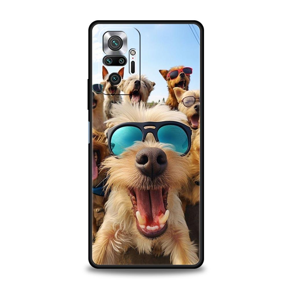 Чехол для телефона с изображением животных и селфи для Xiaomi Redmi Note 13 12 5G 9S 9 8 10 11 Pro 4G 9T 13C 12C 10C 9C 9A 7 Pro, мягкий силиконовый чехол
