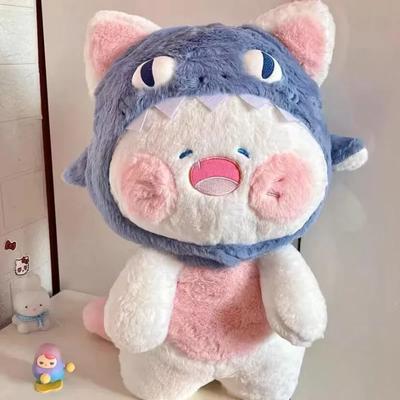 Kawaii деформированная акула кошка плюшевая игрушка плюшевая милая кошка кукла в шляпе милая подушка в виде животного мягкий мультяшный детский рождественский подарок