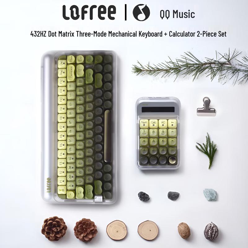Беспроводной механический набор Lofree Dot (клавиатура и калькулятор) - издание QQ Music