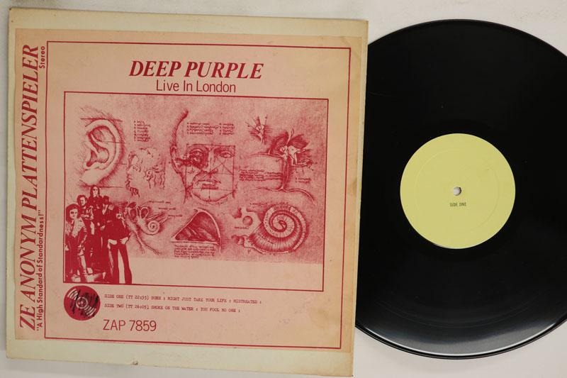 Виниловая пластинка DEEP PURPLE Live In London ZAP7859 Ze Anonym Plat Неизвестный Рок Б/у