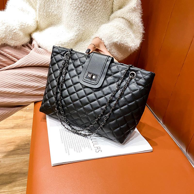 Сумка через плечо женская зимняя новая модная ромбовидная вышитая нитью ручная сумка большой емкости рюкзак ночной рынок женская сумка