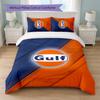 Gulf Print 3Pcs Bedding Set Duvet Cover With Two Pillowcases Soft Bed Linen For Household Bedroom