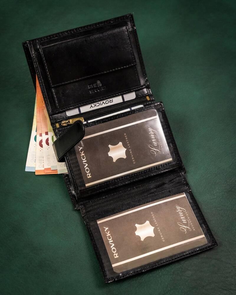 Large men's leather wallet - Rovicky