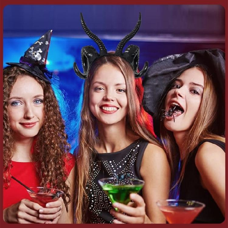 Ручной работы Мультяшный Косплей Костюм Овечьи Рога Хэллоуин Вечеринка Роль Повязки на голову