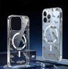Прозрачный магнитный чехол «Серый Бэтмен» совместимый с iPhone 15/16/17 Pro Max