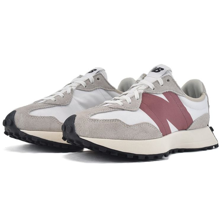 New Balance 327 Светло-серые розовые женские кроссовки WS327CD