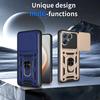 Держатель брони Funda для Tecno Pova 7 Ultra 5G Чехол-крышка Сдвижная защита камеры Кольцо-подставка Ударопрочная задняя крышка Capa Funda