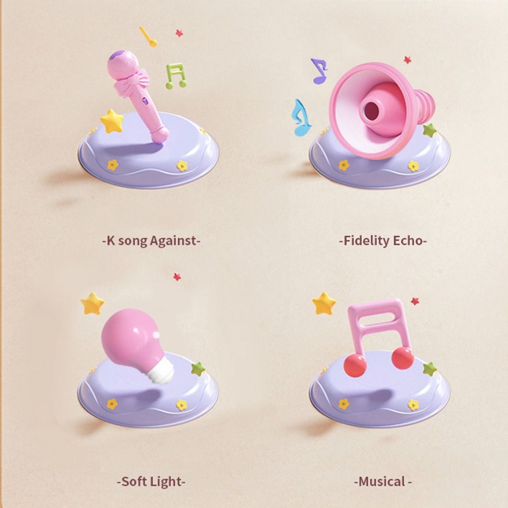 Large Size Kids Echo Microphone Multicolor Karaoke Toy Novelty Music Instrument Toys Gift