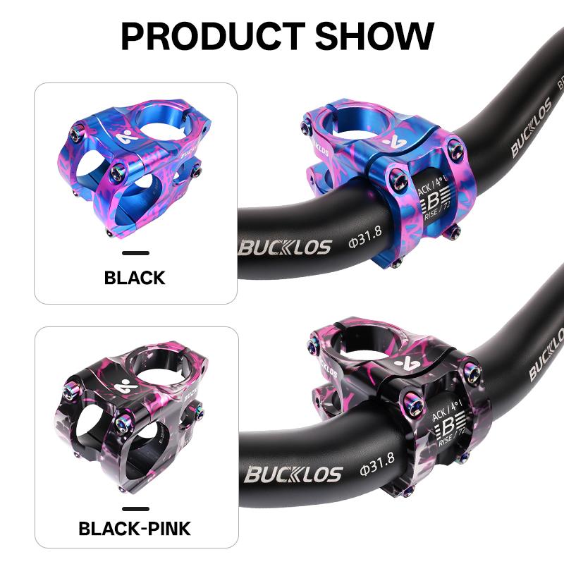 35MM Bicycle Stem BUCKLOS Bike Handlebar Short Power CNC Process Anodizing Bike Bar Table Bridge Mountain Road Gravel Bike Stem