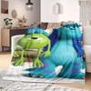 monster Print Flannel Blanket for Sofas Beds Bedrooms Chairs Travel Picnics Cartoon Home Decor Various Sizes Available New