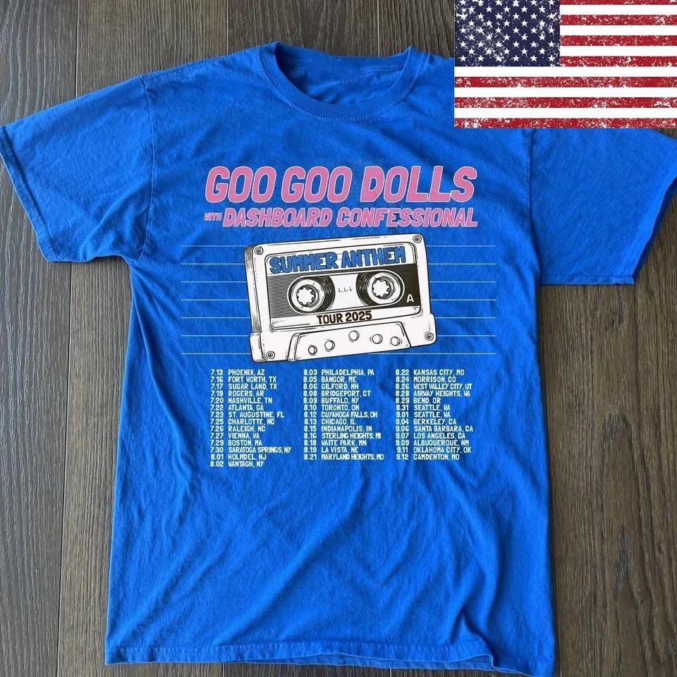 Goo Goo Dolls Summer Anthem Tour 2025 Unisex Tee S-4XL