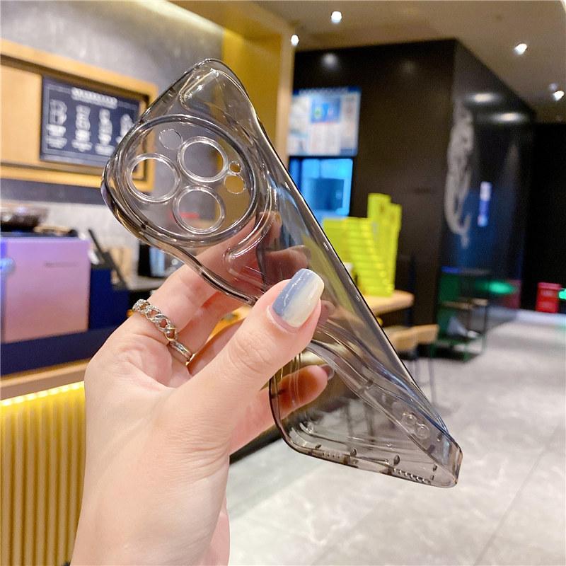 Защита объектива, прозрачный волнистый чехол для телефона Iphone 13 11 12 Pro Max Xs Max Xr X Xs, противоударный бампер, прозрачная задняя крышка