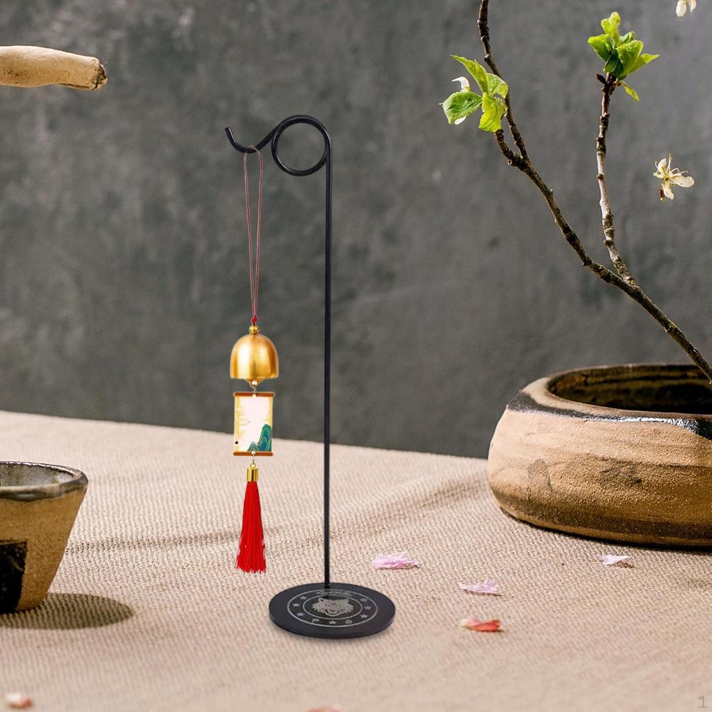 Desktop Wind Chime Holder Calligraphy Brush Hanger Decorative Hanging Stand for Living