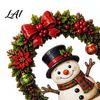 Christmas Party Gift Idea Santa Claus/Snowman Arched Door with Tabletop Ornaments Wooden Decorative Tree Decor Figures Detachable Base for