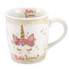 [A1144] - Porcelain Mug 'Licorne My Unicorn' Pink White - 9. 5x8. 5 Cm (32. 5 Cl)