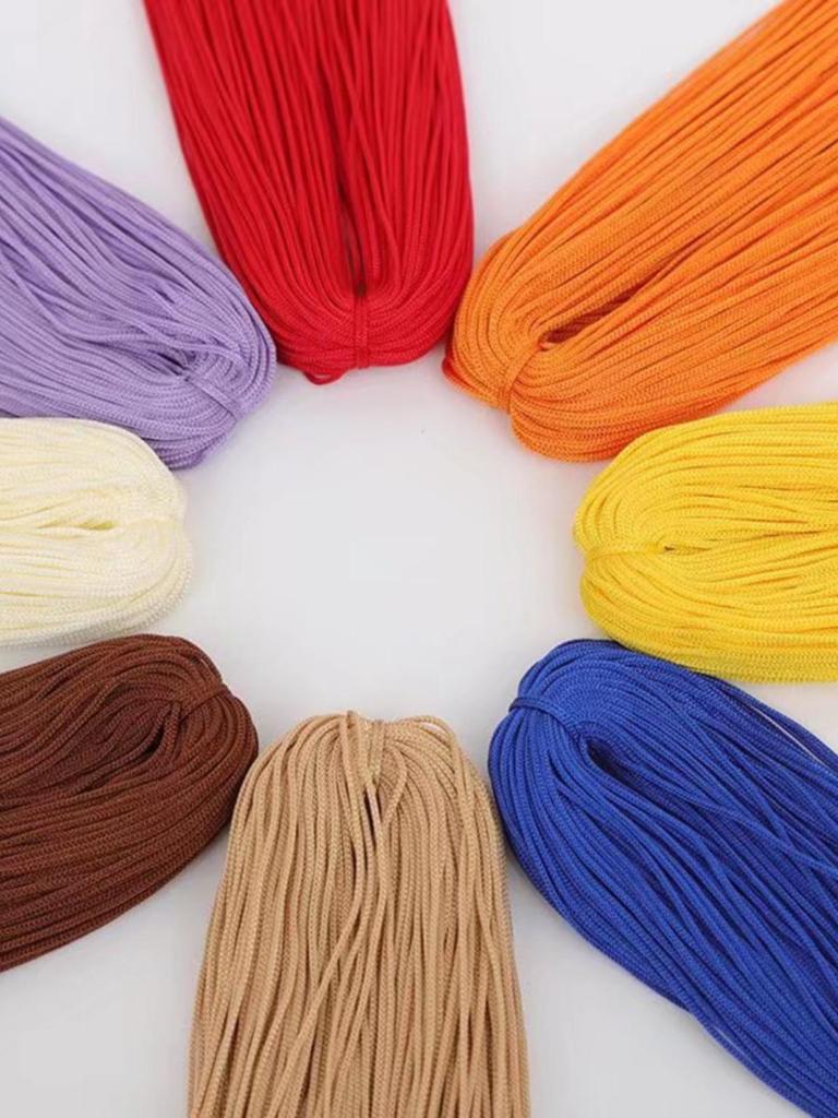 1mm Fine Ice Silk Crochet & Knitting Thread – Ideal for DIY Bags, Sandals, or Summer Hats