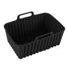2PCS Silicone Air Fryer Liner Heat Resistant Baking Tray for Oven Microwave Rectangular Non-stick Baking Pan Kitchen Accessories