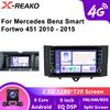 2DIN автомобильная интеллектуальная система Android Auto Для Smart Fortwo 451 2010-2015 мультимедийный плеер DSP Carplay GPS 4G 8-ядерный навигационный стерео экран