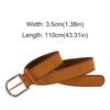 PU Leather Frosted Waist Belt Pin Buckle Waistband Trendy Suede Belt  For Women