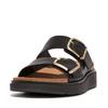 Sandals BUCKLE LEATHER SLIDES Black Cm [Fitflop] GEN-FF TWO-BAR Women's 22.0
