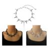 Yousheng Spike Choker для женщин и мужчин в стиле готики и панка, ожерелье с металлической цепочкой и шипами, рок-ночной клуб, ювелирные изделия с заклепками