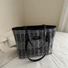 Trendy Large Capacity Tote Bag For Stylish College Students Ideal For Daily Commute