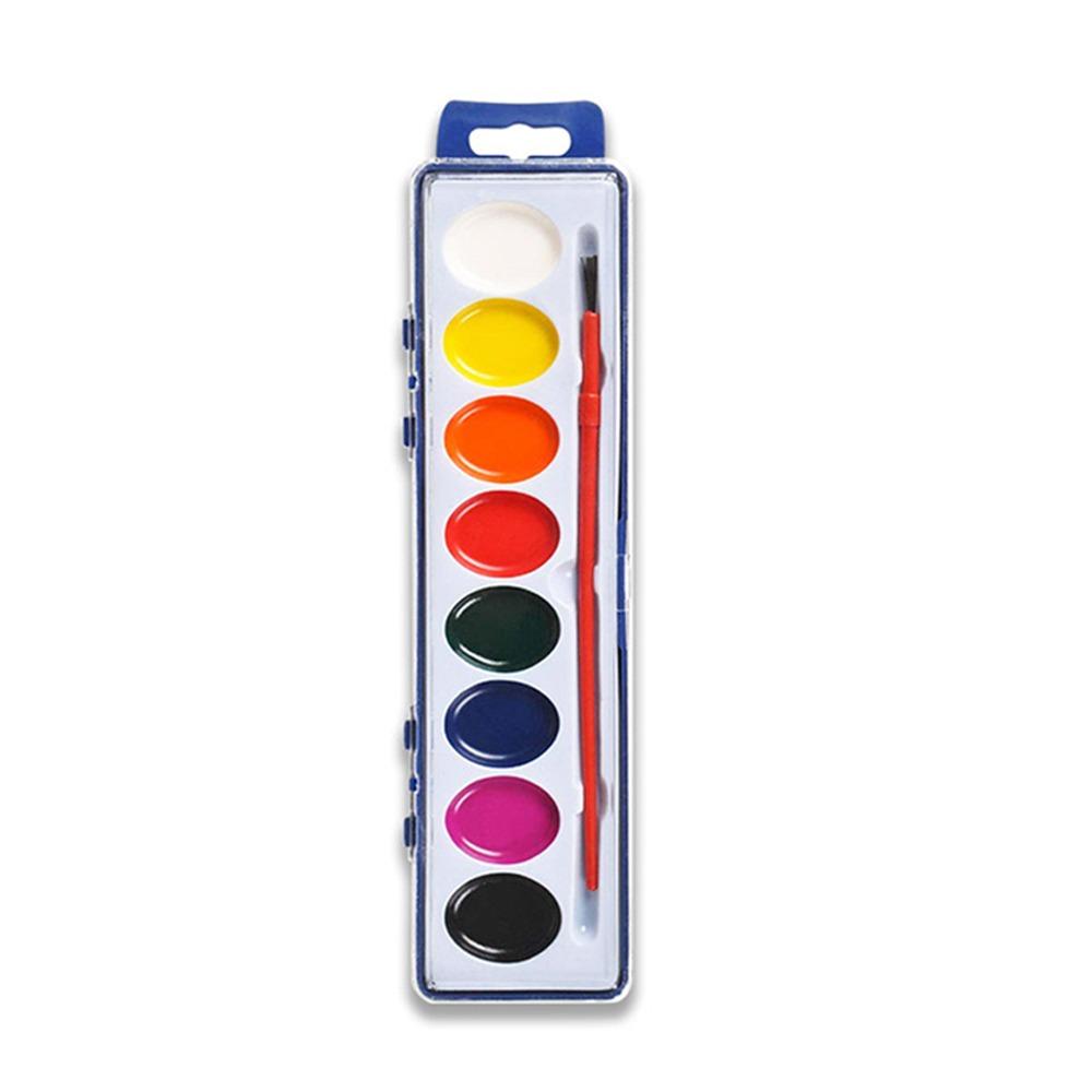 With Water Brush Pen Watercolor Paint Palette 8/12/16 Colors Water Color Paints  for Party Favor