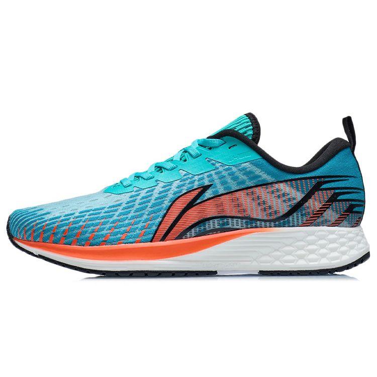 Li-Ning Red Rabbit Lace-Up Breathable Durable Non-Slip Low-Top Light Foam Running Shoes Men Sneaker Fluorescent-Orange ARMR021-1