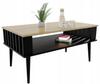 Lamella Coffee Table for the Living Room Black/artisan Coffee Table