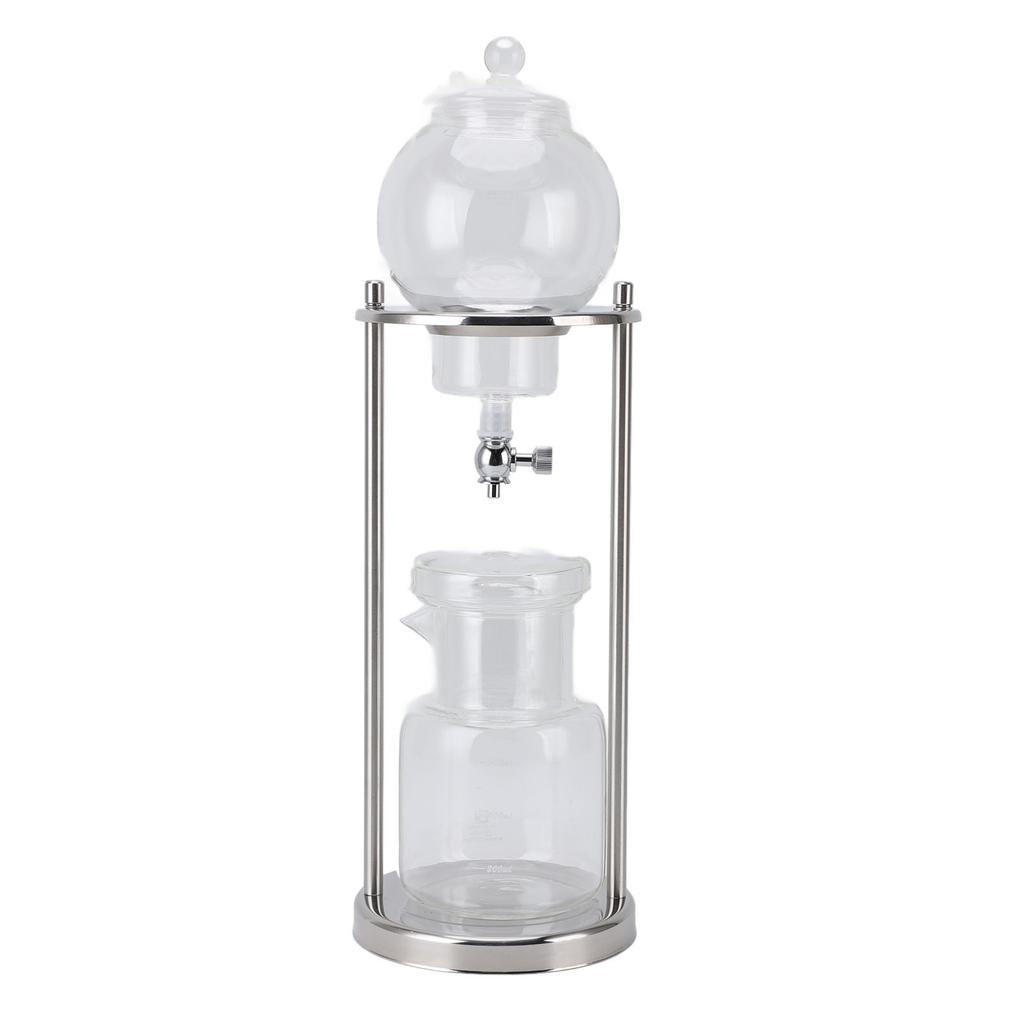 Кофеварка для приготовления холодного кофе Ice Cold Brew Dripper из нержавеющей стали, стакан, 5–8 чашек, 600 мл, башня для приготовления холодного кофе для дома