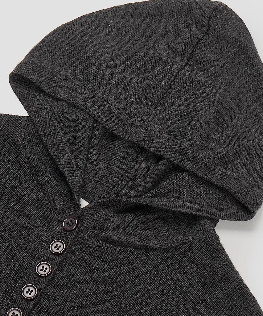 APOEM Buttoned Hoodie Knit Top (3C)